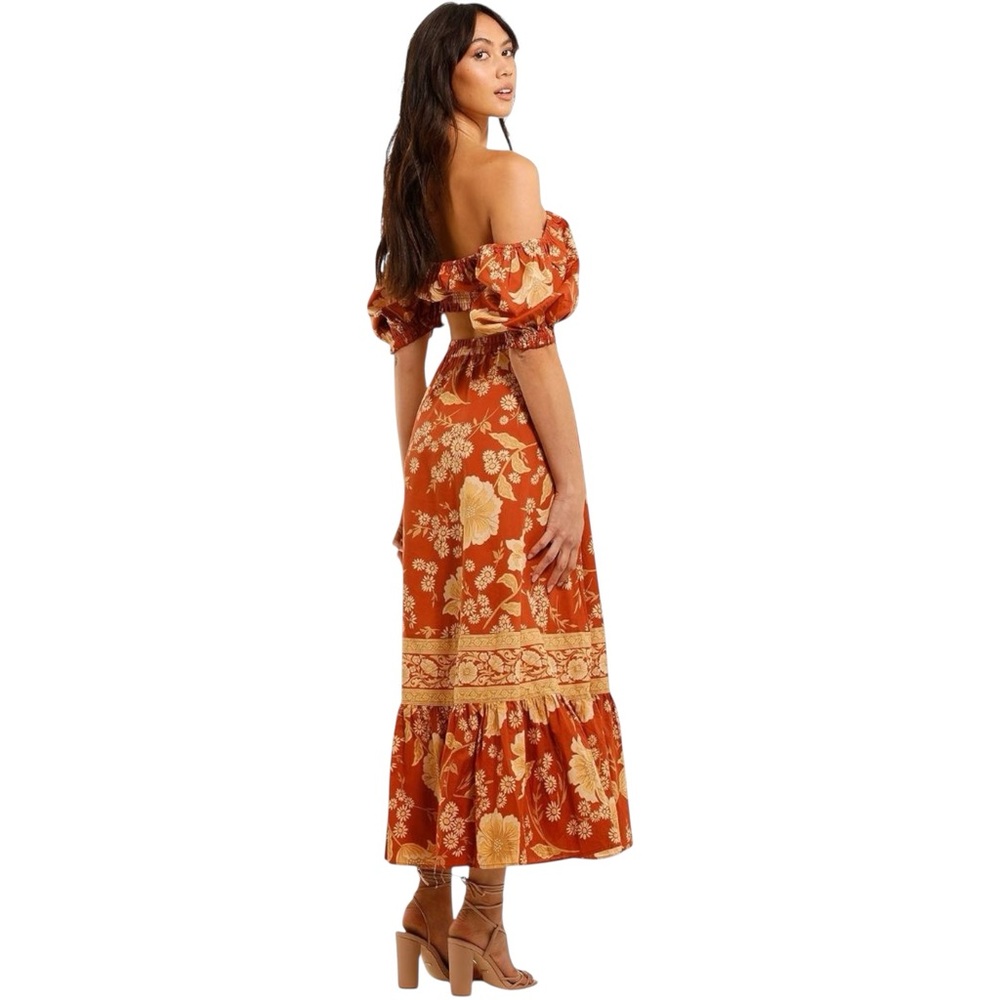SET Spell Sloan Skirt & Crop Top Set In Ochre - Picture 4 of 16